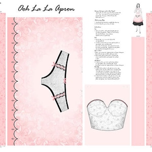Ink & Arrow - Ooh La La Apron Panel 35&quot; Premium Quality 100% Cotton fabric by the Panel  (QT680)
