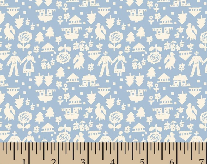 Springs Creative World Piece 57039 Netherlands - Man and Woman Premium Quality 100% Cotton Fabric (SC336)