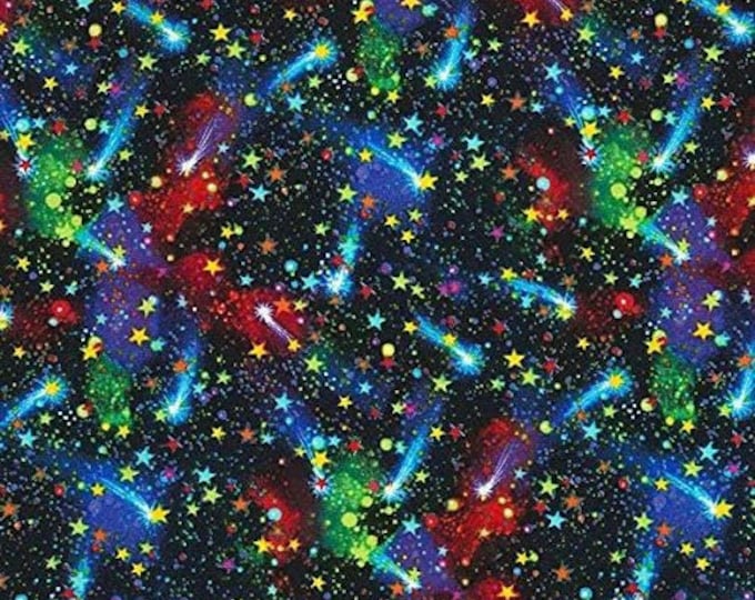 Timeless Treasures Midnight Stardust Premium Quality 100% Cotton Fabric (TT755)