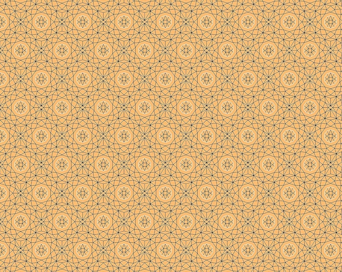 Quilting Treasures Whisper Geometric Medium Gold Premium Quality 100% Cotton Fabric (QT827)