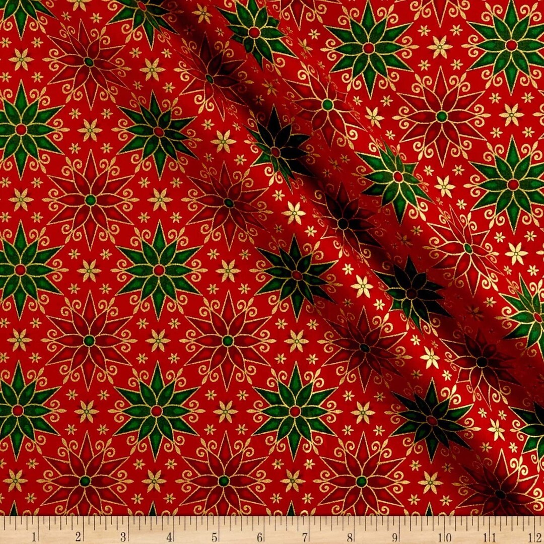 Miracle in Bethlehem Christmas Stars Quilting Treasures Fabrics 100