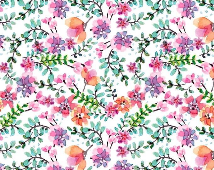 David Textiles Beautiful Flowers Premium Quality 100% Cotton Fabric (DA203KK)