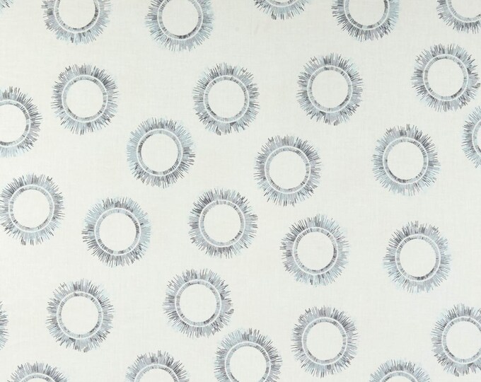 Robert Kaufman Winter Shimmer Metallic Circles White Premium Quality 100% Cotton Fabric (RK387KK)