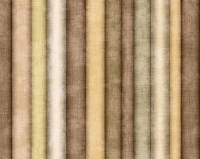 Quilting Treasures Just Sew Stripe in Brown by Dan Morris Premium Quality 100% Cotton Fabric (QT1106XX)
