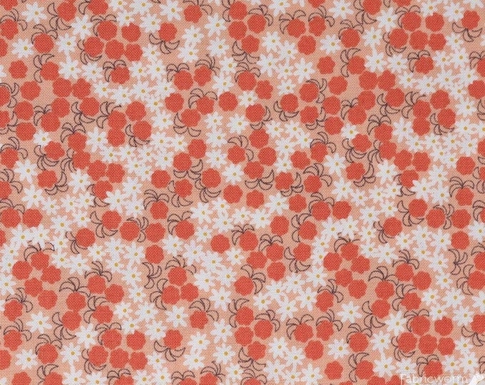 Lewis & Irene Cloudberries Berries and Flowers Premium Quality 100% Cotton Fabric (M527)