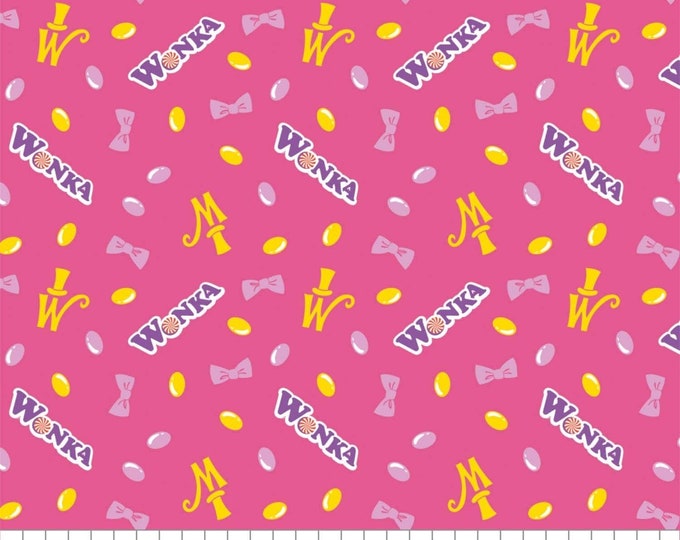 Camelot Fabrics Willy Wonka and Chocolate Factory Collection Premium Quality 100% Cotton Fabric (CA756KK)