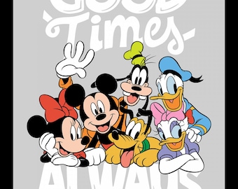 Disney Mickey True Friends 35" Panel 100% Cotton Sold by The Panel. (SC1529KK)