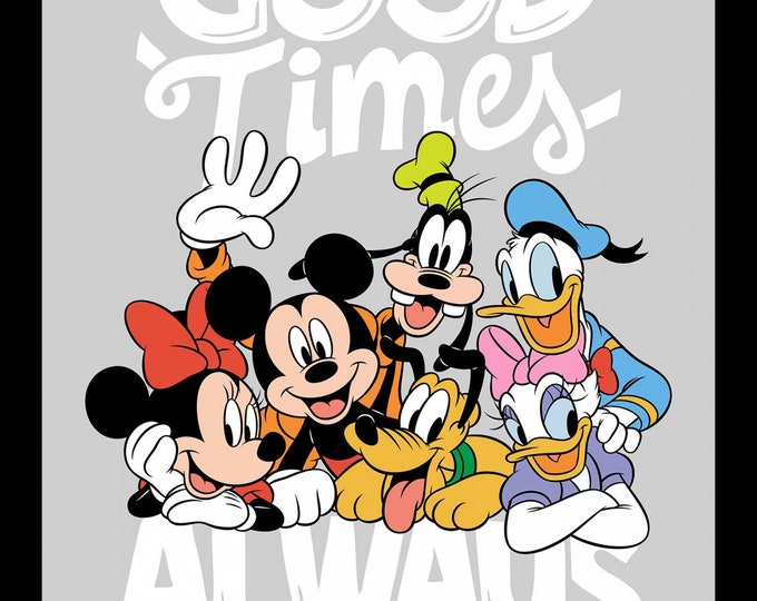 Disney Mickey True Friends 35" Panel 100% Cotton Sold by The Panel. (SC1529KK)