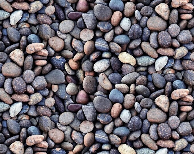 Elizabeth's Studio Landscape Medley 684 Blue Stones Premium Quality 100% Cotton Fabric (ES159CC)