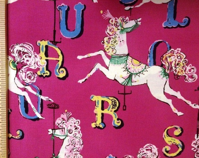 Dear Stella Carousel 154 Plum  100% cotton 43" wide fabric  (TT1)