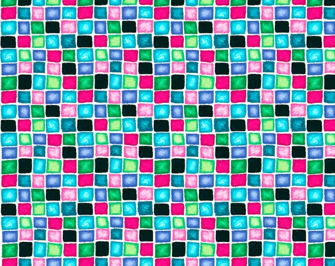 Quilting Treasure Delilah Box Geometric Multi Premium Quality 100% Cotton Fabric (QT767)