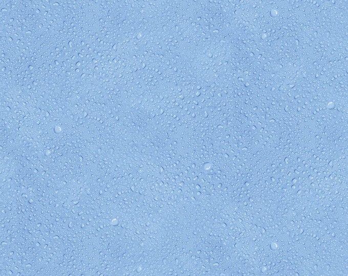 Windham Fabrics Light Dew Raindrops Light Blue Premium Quality 100% Cotton Fabric (M655KK)