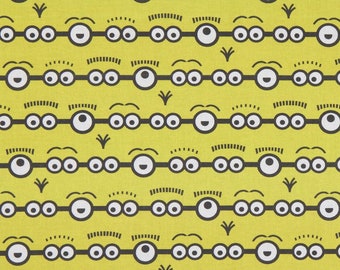 Springs Creative Minions Stripe Yellow Premium Quality 100% Cotton Fabric (SC45XX)