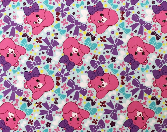 Camelot Fabrics Care Bears Sparkle & Shine Pretty Bow Premium Quality 100% Cotton Fabric (CA923)
