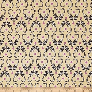 Camelot Fabrics Spring Wilkd at Heart Cream Premium Quality 100% Cotton Fabric (CA1063)