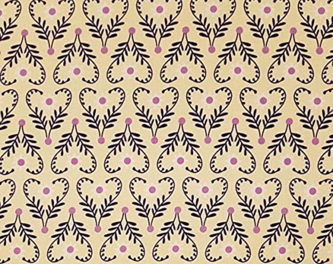 Camelot Fabrics Spring Wilkd at Heart Cream Premium Quality 100% Cotton Fabric (CA1063)