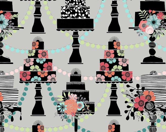 Quilting Treasures Piece Of Cake Layered Cakes Gray Premium Quality 100% Cotton Fabric (QT930)