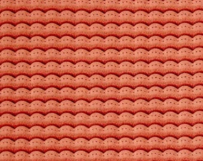 Quilting Treasures She Sews Sea Shells Mermaid Tail Dark Salmon Premium Quality 100% Cotton Fabric (QT591)
