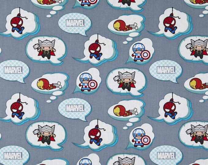 Springs Creative Marvel Kawaii Nursery in Flight Multi Premium Quality 100% Cotton Fabric (SC57XX)