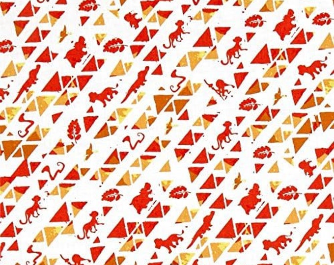 Camelot Fabrics Disney Lion Guard Triangles Premium Quality 100% Cotton Fabric (CA385)