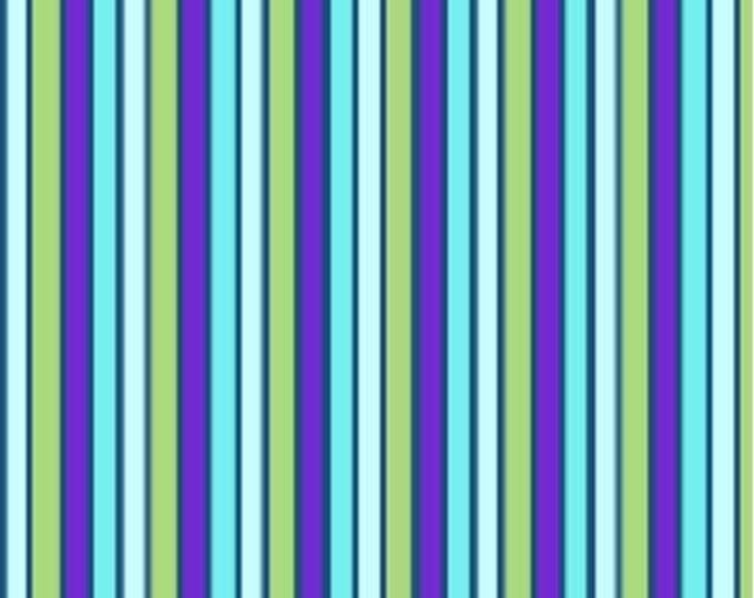 Quilting Treasures Madelyn - Blue - Stripes - 29097-X Premium Quality 100% Cotton Fabric (QT1090XX)