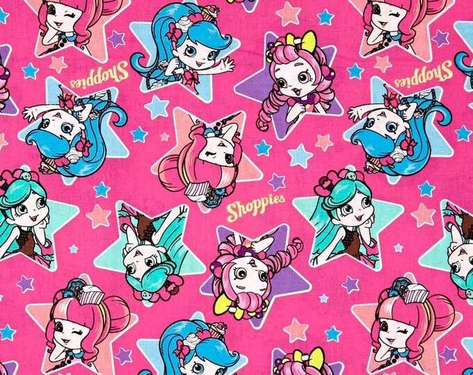 Springs Creative Disney Moose Shoppies Shoppies Heart Toss Premium Quality 100% Cotton Fabric (SC1168)