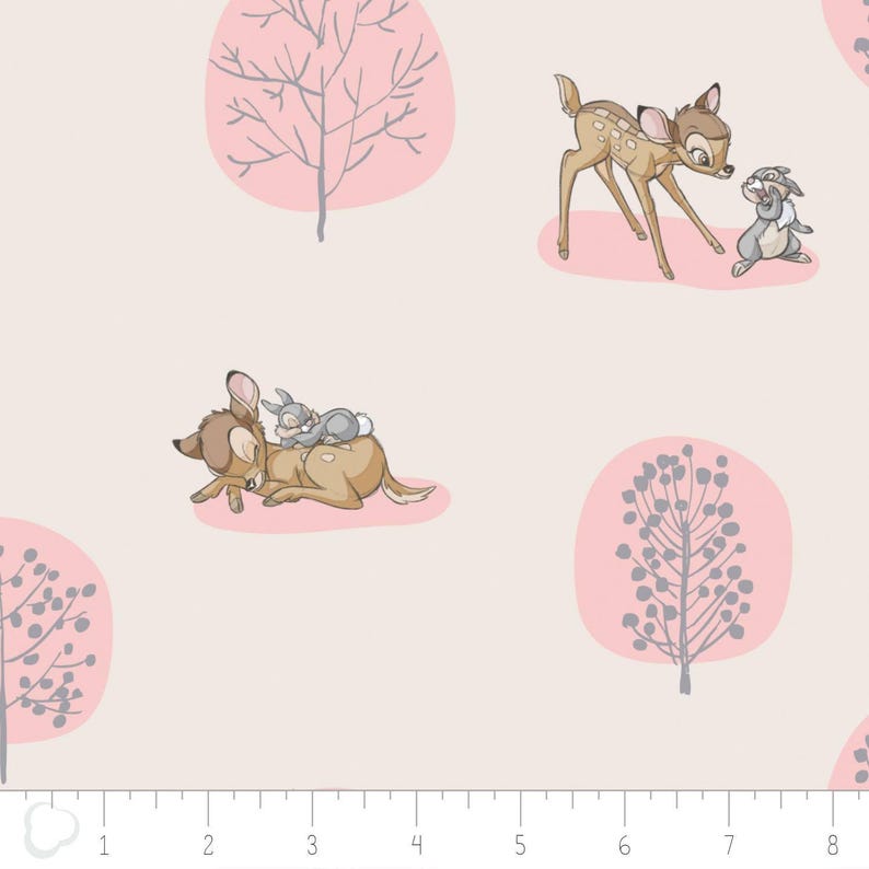 Disney Bambi Thumper in Blue Camelot 100/% cotton fabric by the yard