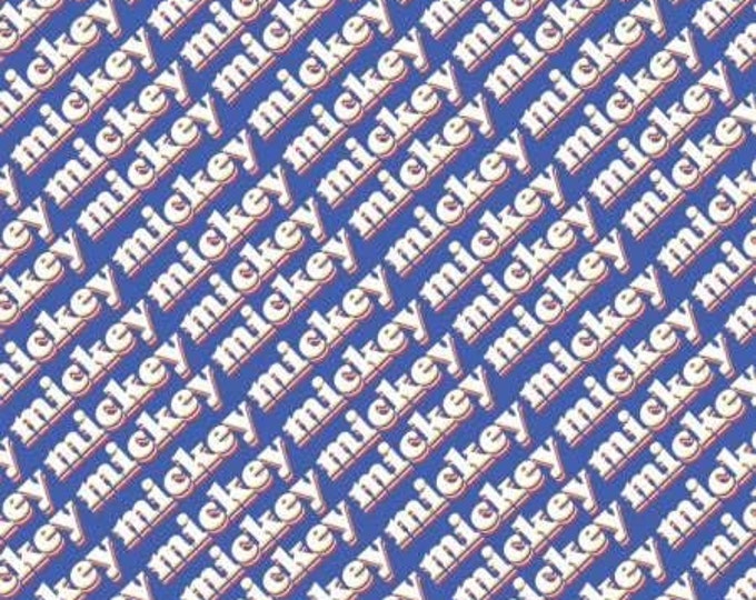 Camelot Fabrics Disney It's A Mickey Thing Blue Premium Quality 100% Cotton Fabric (CA209KK)