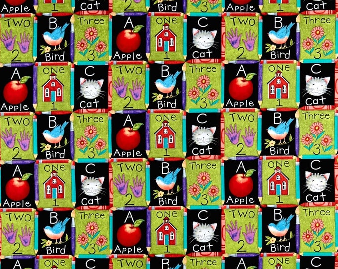 Springs Creative One Two Three Multi Premium Quality 100% Cotton Fabric (SC1543KK)