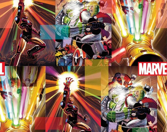 Springs Creative Marvel Fabric Avengers Energy Digital Print in Multi Premium Quality 100% Cotton Fabric (SC1559KK)