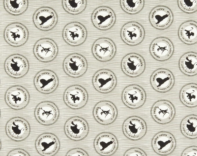 Camelot Fabrics Disney The Lion King Medallions in Green Premium Quality 100% Cotton Fabric (CA1119KK)