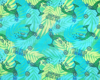Quilting Treasures JB Margaritaville Toss CTN Music in Green Premium Quality 100% Cotton Fabric (QT728CC)