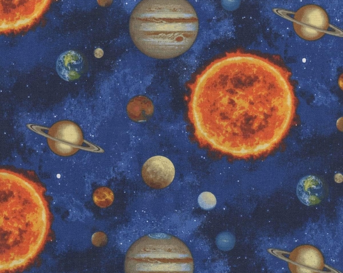 Studio E Fabrics Planetary Missions Solar System Premium Quality 100% Cotton Fabric (M610SE)
