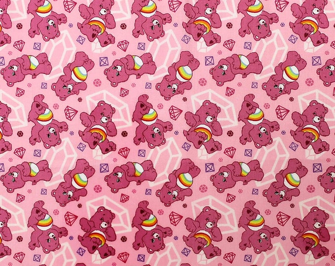 Camelot Fabrics Care Bears Sparkle & Shine Sparkles Premium Quality 100% Cotton Fabric (CA972)