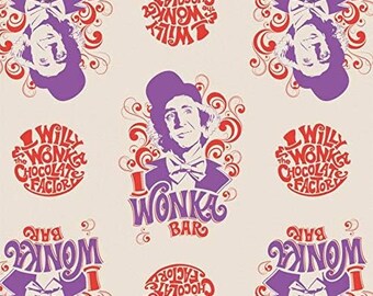 Camelot Fabrics Willy Wonka Willy Wonka Premium Quality 100% Cotton Fabric (CA1004KK)