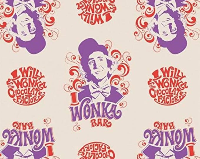 Camelot Fabrics Willy Wonka Willy Wonka Premium Quality 100% Cotton Fabric (CA1004KK)