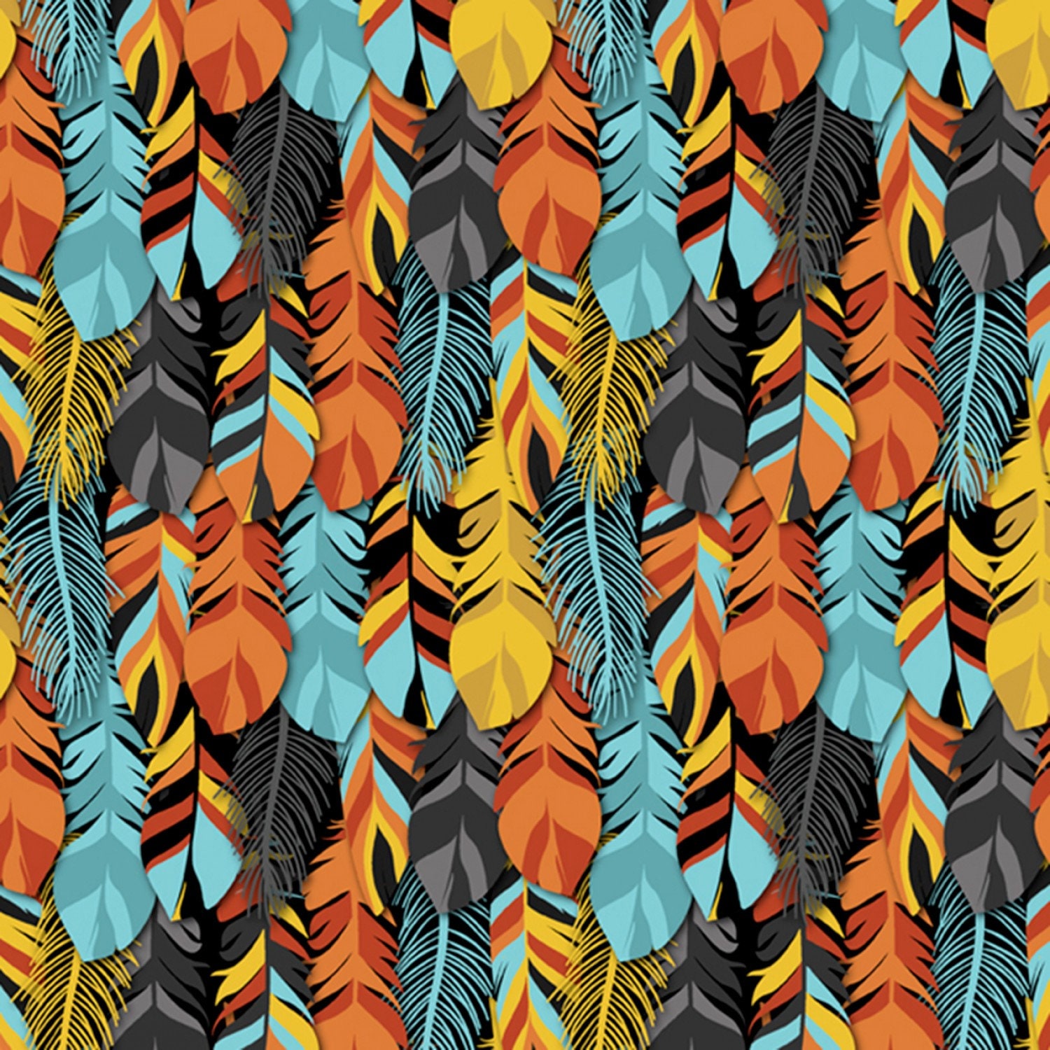 David Textiles Native American Themed Packed Feathers Premium Quality