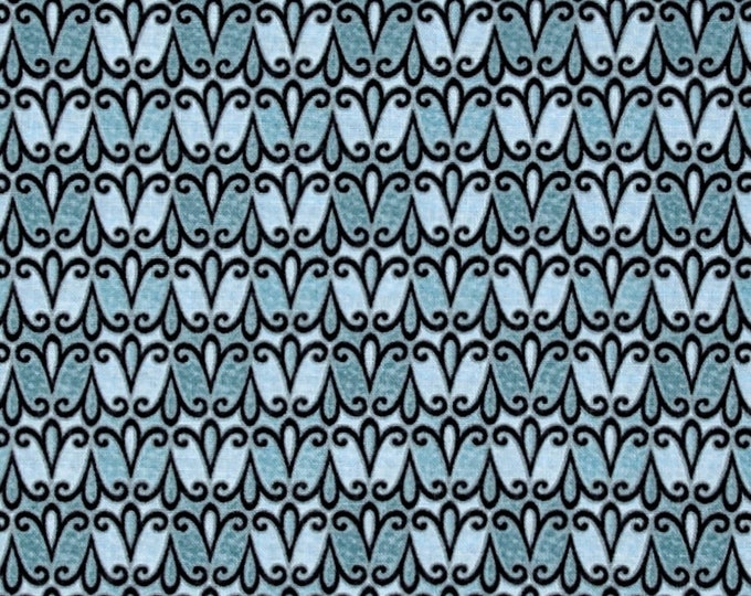 Quilting Treasures Splendid Swans Scroll Geo Premium Quality 100% Cotton Fabric (QT1240KK)