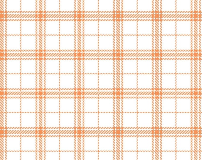 Camelot Fabrics Mixology Plaid Orange Soda Premium Quality 100% Cotton Fabric (CA1423KK)