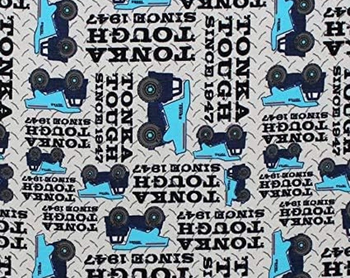 Camelot Fabrics Tonka Tough Blue Premium Quality 100% Cotton Fabric (CA1348KK)