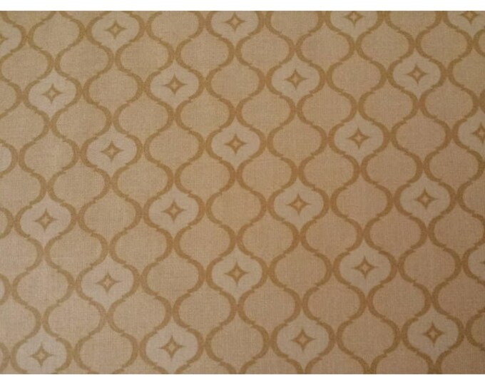 Quilting Treasures Treasures Tonal Tan Damask Premium Quality 100% Cotton Fabric (QT1241KK)