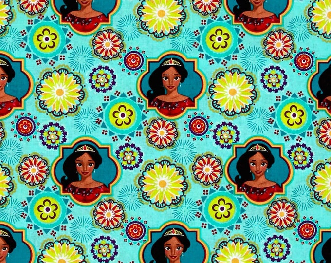 Springs Creative E. E. Schenck Disney Elena of Avalor Ready to Rule Multi Premium Quality 100% Cotton Fabric (SC363)