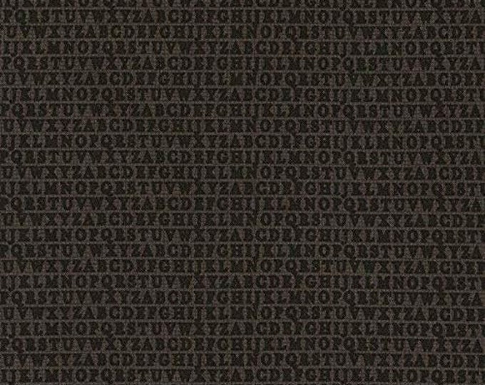 Timeless Treasures Alphabet Fudge Premium Quality 100% Cotton Fabric (TT496)