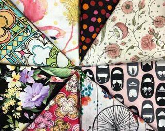 New Bundle Lot of 2 pound Remnants 100% Cotton Quilting Fabric