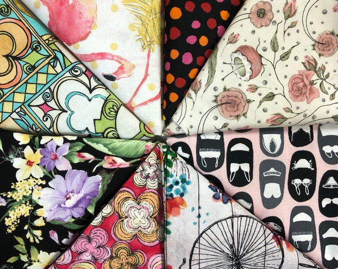 New Bundle Lot of 2 pound Remnants 100% Cotton Quilting Fabric