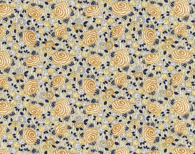 Timeless Treasures Charleston Revive Honey Floral Premium Quality 100% Cotton Fabric (TT343)