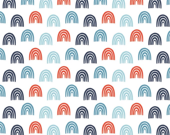 Camelot Fabrics Scalloped Waves White Premium Quality 100% Cotton Fabric (CA1043KK)