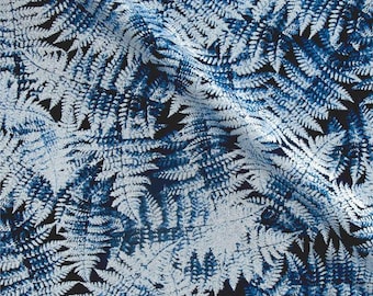 Timeless Treasures Ice Winter Holiday 2017 Frozen Frosted Fern Premium Quality 100% Cotton Fabric (TT505)