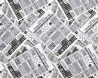 Camelot Fabrics Fantastic Beasts Newspaper CTN Harry Potter Premium Quality 100% Cotton Fabric (CA1315KK)