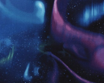 Timeless Treasures Northern Lights Galaxy Multicolor Premium Quality 100% Cotton Fabric (TT19)